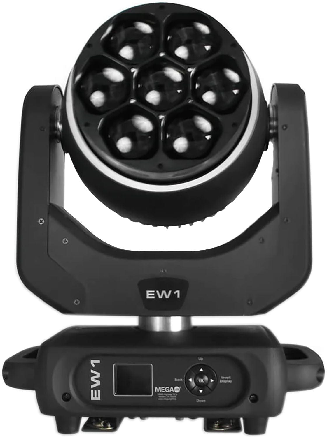 Mega Lite EW1 LED Moving-Head Wash Fixture with Halo Ring - PSSL ProSound and Stage Lighting
