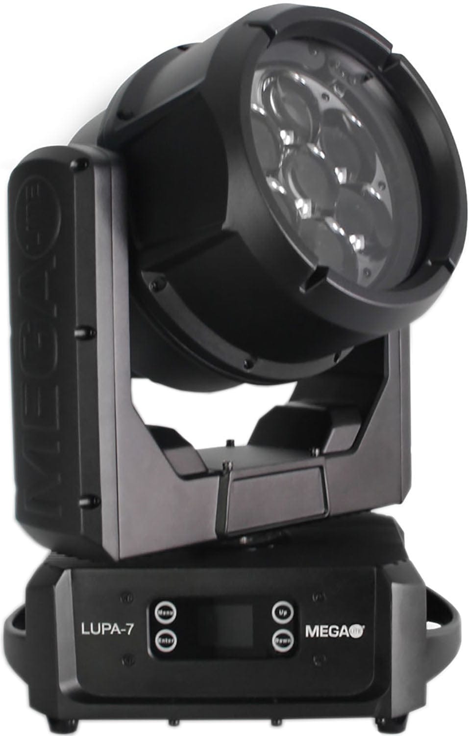 Mega Lite Lupa-7 LED Moving Head Wash Fixture with Pixel Mappable LEDs - PSSL ProSound and Stage Lighting