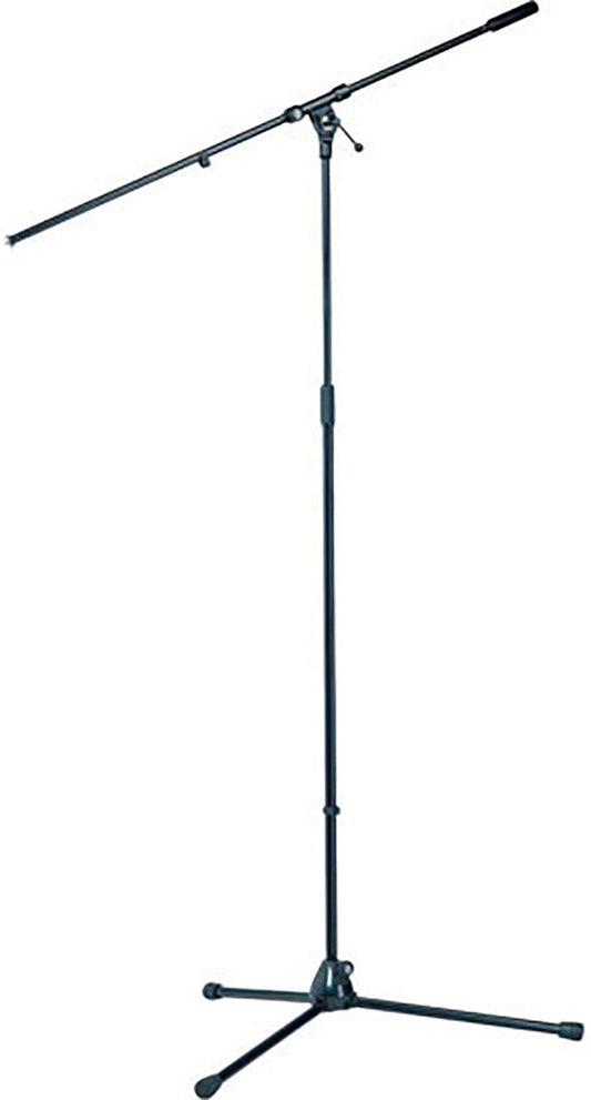 K&M 21021.500.55 Overhead Microphone Stand with Boom Arm - HT 44.094 to 79.134" - Black - PSSL ProSound and Stage Lighting