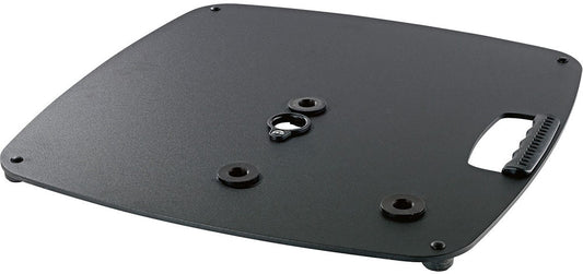 K&M 26706.000.56 Base Plate - 3 Tube Combination - 21.654 x 21.654" - Structured Black - PSSL ProSound and Stage Lighting