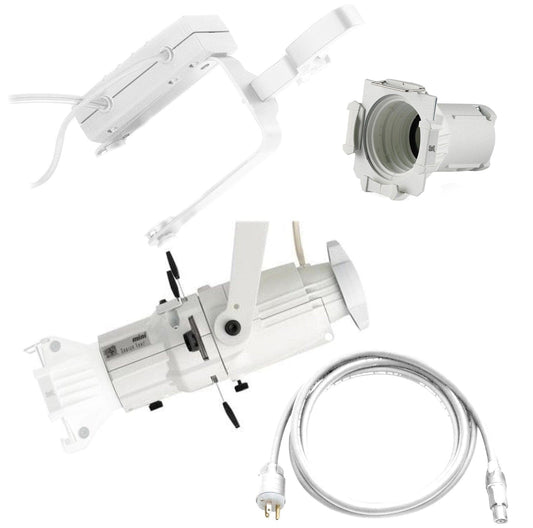 ETC Source Four Mini Gallery LED Ellipsoidal 2700 K, 36-Degree Lens Tube with Edison Plug - White (Portable) - PSSL ProSound and Stage Lighting