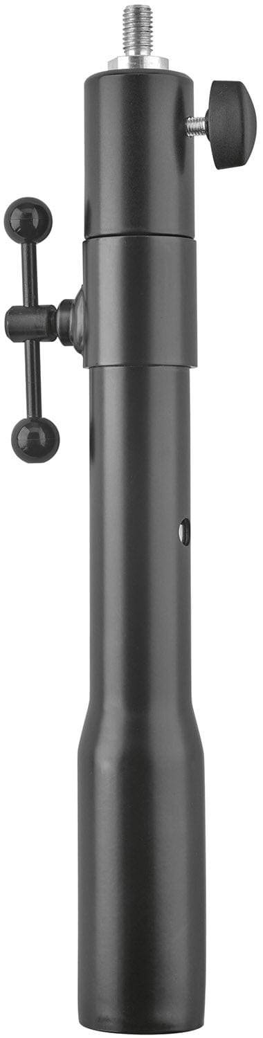 K&M 66390.000.55 TV Spigot Adapter Bundle - Black Zinc Plated - PSSL ProSound and Stage Lighting