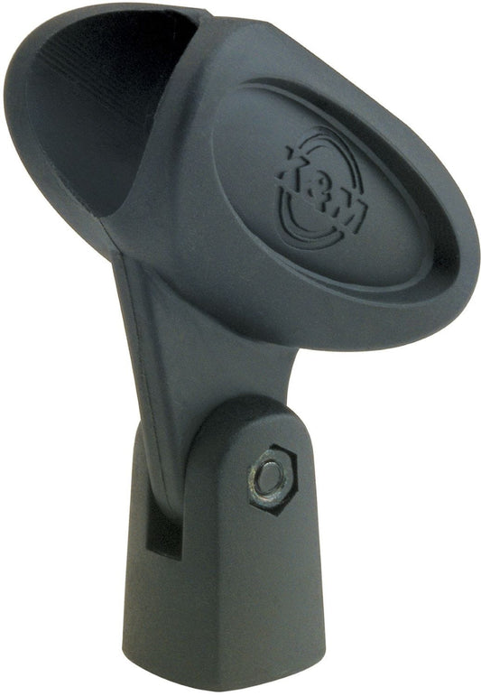K&M 85050.500.55 Microphone Clip - Tapered Slip-In - Clip Diameter 0.866 to 1.102" - Black - PSSL ProSound and Stage Lighting