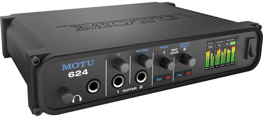 MOTU 624 Thunderbolt / USB-3 / AVB Ethernet Audio Interface with DSP and Mixing - PSSL ProSound and Stage Lighting