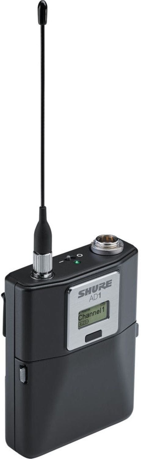 Shure Axient AD1 Bodypack Transmitter, G57 Band - PSSL ProSound and Stage Lighting