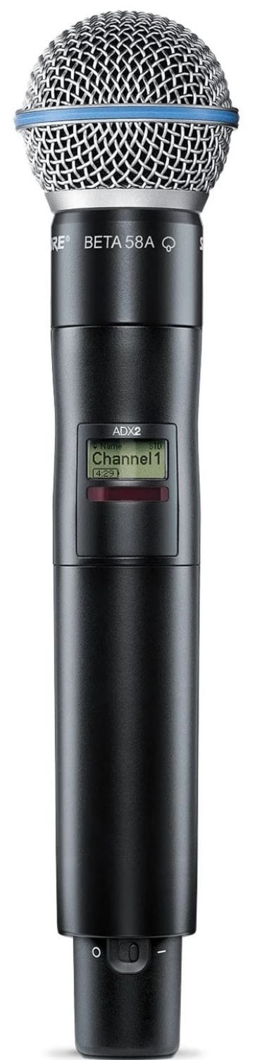 Shure Axient ADX2/B58 Handheld Wireless Microphone Transmitter, K54 Band - PSSL ProSound and Stage Lighting