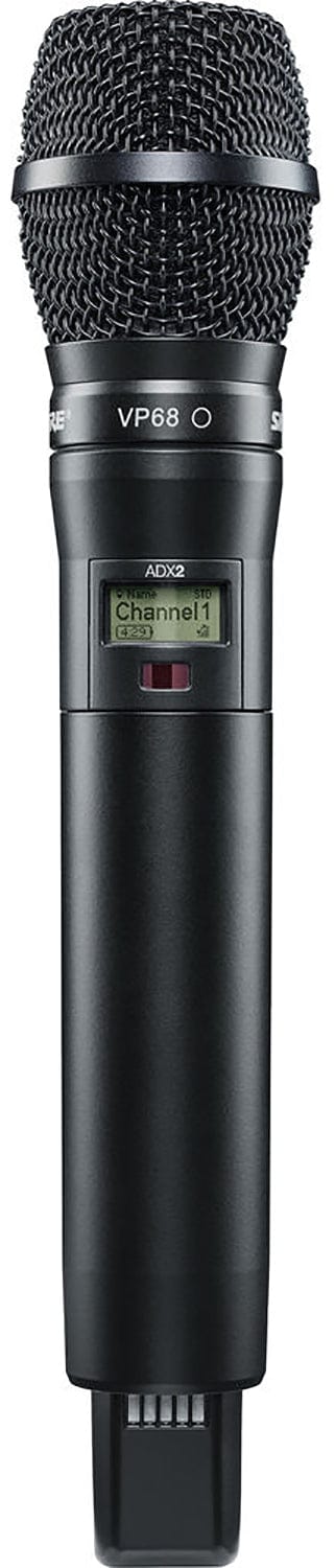Shure Axient ADX2/VP68 Handheld Wireless Microphone Transmitter, G57 Band - PSSL ProSound and Stage Lighting
