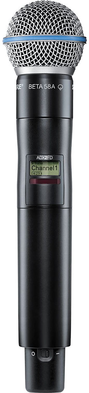 Shure Axient ADX2FD/B58 Handheld Wireless Microphone Transmitter, G57 Band - PSSL ProSound and Stage Lighting