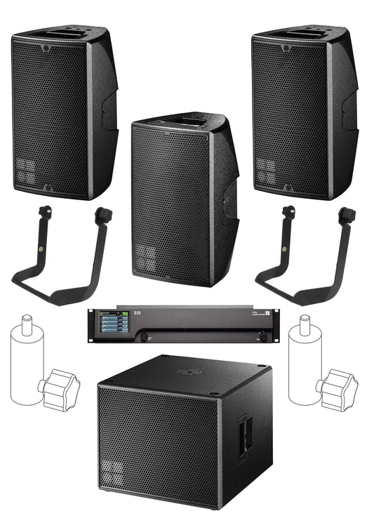 D&B Audiotechnik E-Series Compact Portable DJ System with E8 / E6 Speakers and E15X Sub - PSSL ProSound and Stage Lighting