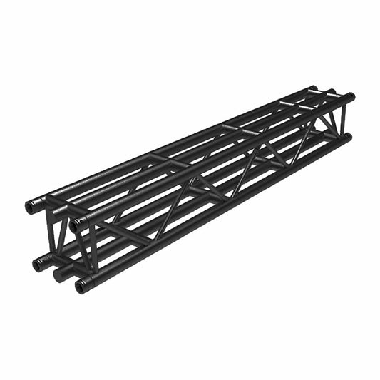 DuraTruss DT36-200-BLK-MTE 6.56-Foot (2-Meter) DT36 Square Truss with 6 Main Cords - Black - PSSL ProSound and Stage Lighting