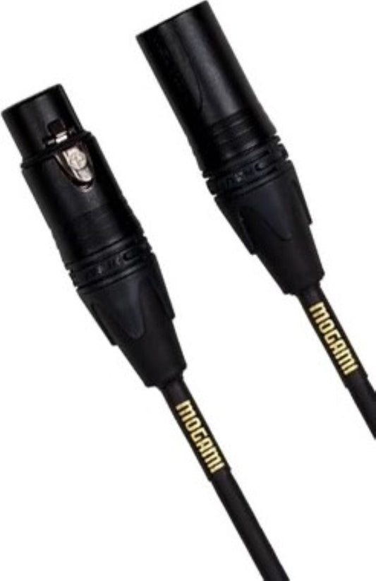 Mogami GOLD-STUDIO-10 Best Noise Rejection Quad Core XLRM To XLRF (2534) - 10-Foot Cable - PSSL ProSound and Stage Lighting