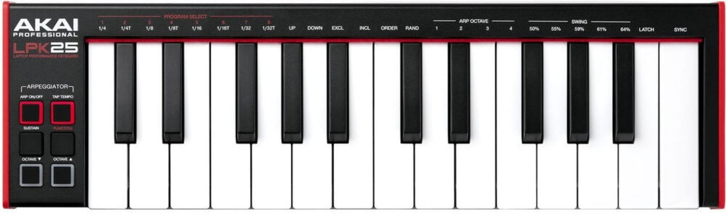 Akai LPK25 MK2 25 Key Laptop Keyboard MIDI Controller - PSSL ProSound and Stage Lighting