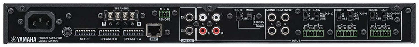 Yamaha MA2120 2 x 120W Pro Mixer Amplifier - PSSL ProSound and Stage Lighting