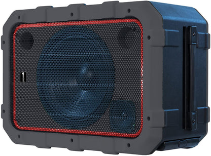 Gemini MPA-2400GRY Wireless IPX4 Waterproof Outdoor Portable Tailgate Party Bluetooth Speaker - PSSL ProSound and Stage Lighting