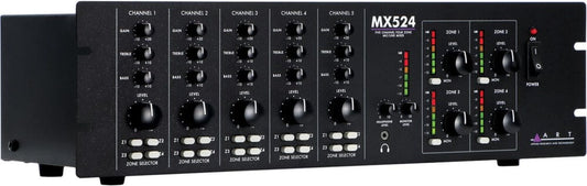 ART MX524 Five-Channel Four-Zone Microphone / Line Mixer - PSSL ProSound and Stage Lighting