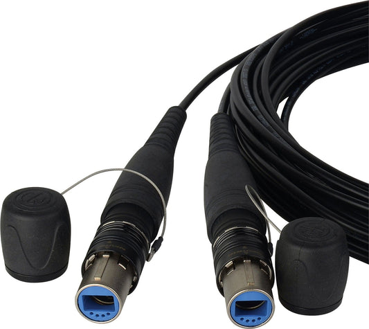 Neutrik NKO2S-A-0-6 6M opticalCON DUO/DUO 2F Single Mode Tactical Fiber 20' Cable - PSSL ProSound and Stage Lighting