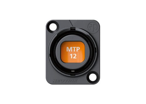 Neutrik NO12FDW-A OpticalCON Chassis Connector - Black - PSSL ProSound and Stage Lighting