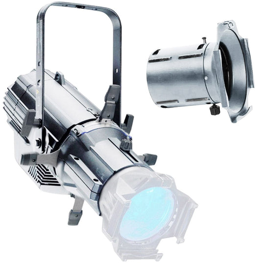 ETC Source Four LED Series 2 Lustr Ellipsoidal Light Engine with Shutter Barrel and 90-Degree Lens - Silver - PSSL ProSound and Stage Lighting