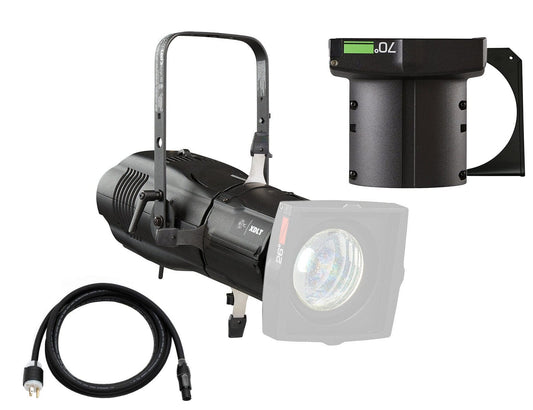 ETC Source Four LED Series 3 Lustr X8 Ellipsoidal with XDLT Shutter and 70-Degree Lens (Black) - PSSL ProSound and Stage Lighting