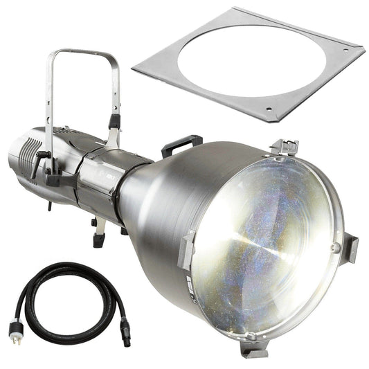 ETC Source Four LED Series 3 Lustr X8 Ellipsoidal with XDLT Shutter and 5-Degree Lens (Silver) - PSSL ProSound and Stage Lighting