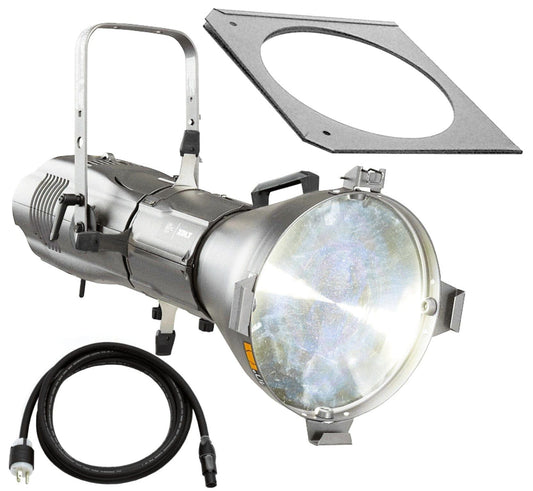 ETC Source Four LED Series 3 Lustr X8 Ellipsoidal with XDLT Shutter and 10-Degree Lens (Silver) - PSSL ProSound and Stage Lighting