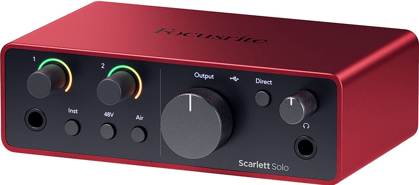 Focusrite Scarlett Solo 4th Gen 2 In 2 Out Audio Interface - PSSL ProSound and Stage Lighting