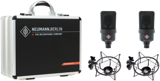 Neumann TLM-103-MT-STEREO Stereo Pair of TLM 103 MT Microphones and EA 1 MT Shockmounts with Case - PSSL ProSound and Stage Lighting