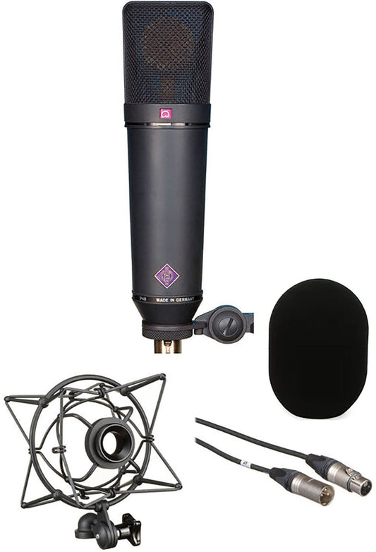 Neumann U-87-AI-MT-SET-Z Set with U 87 AI Microphone / EA 87 Mount / WS 87 Filter / Cable - Black - PSSL ProSound and Stage Lighting