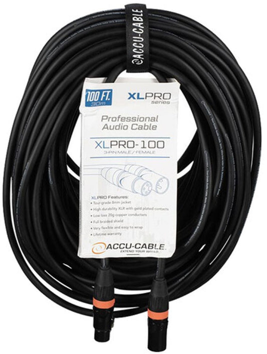 Accu-Cable 100 Ft. PRO XLR to Male 1/4 In - PSSL ProSound and Stage Lighting
