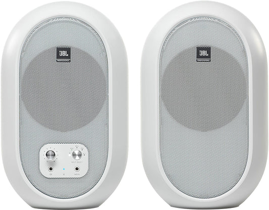 JBL 104-BT White Reference Monitor Pair w/ Bluetooth - PSSL ProSound and Stage Lighting
