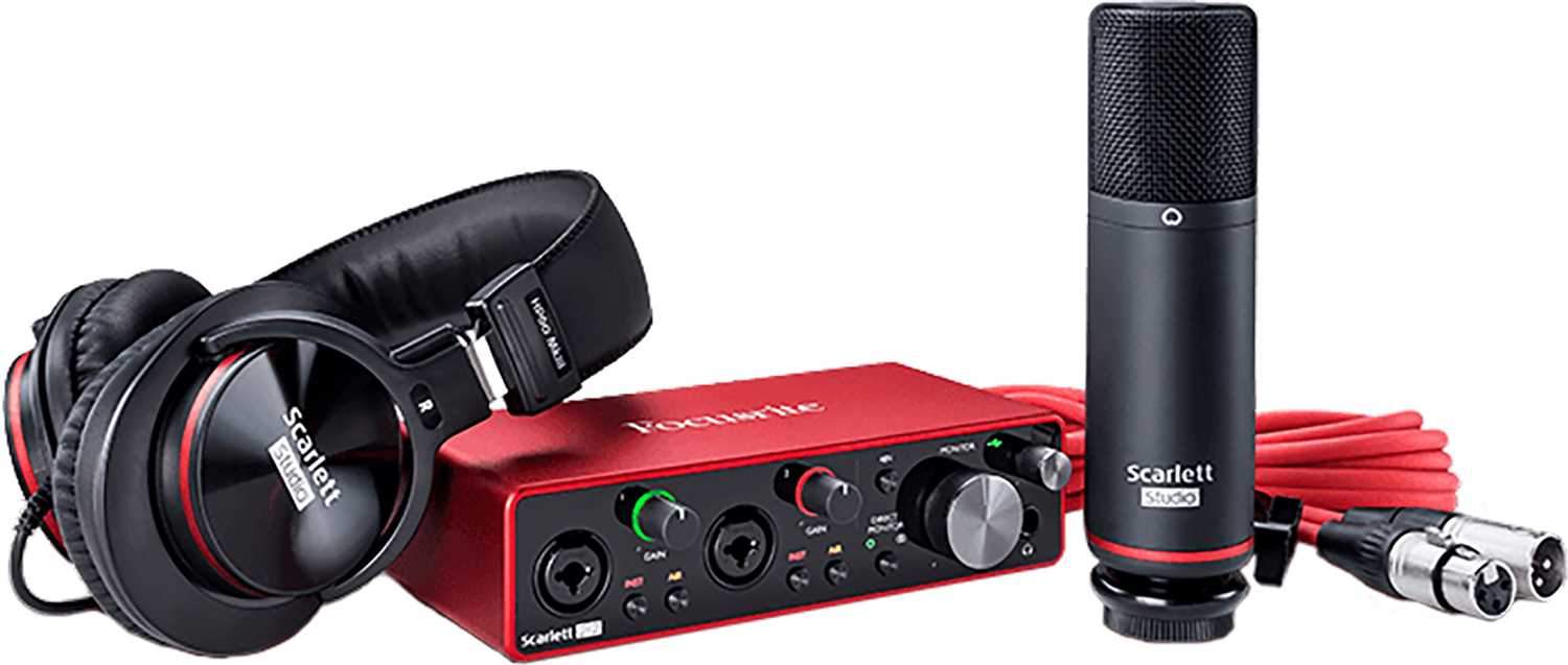 Focusrite Scarlett 2i2 Studio 3G Interface Recording Pack