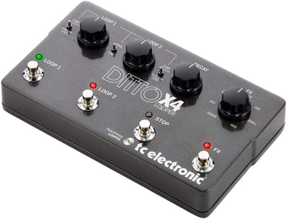TC Electronic Ditto X4 Looper Intuitive Dual Guitar Pedal - ProSound and Stage Lighting