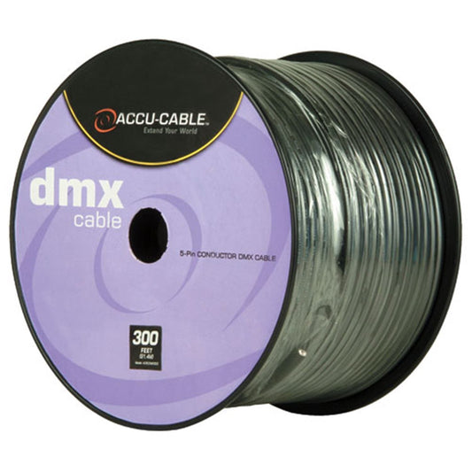 Accu-Cable 300Ft Spool Bulk DMX 5-Pin Cable - ProSound and Stage Lighting