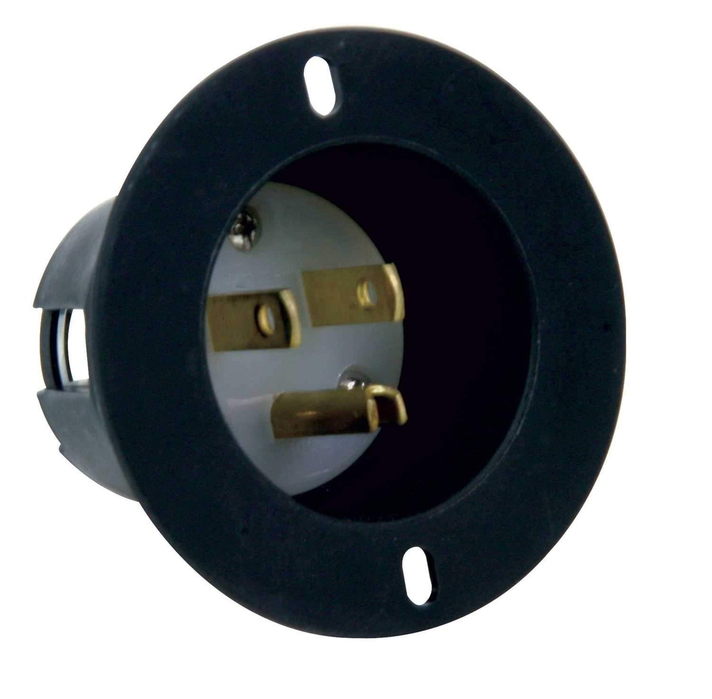 AC Recessed Mountable Male AC Plug Recessed Power Inlet - ProSound and Stage Lighting