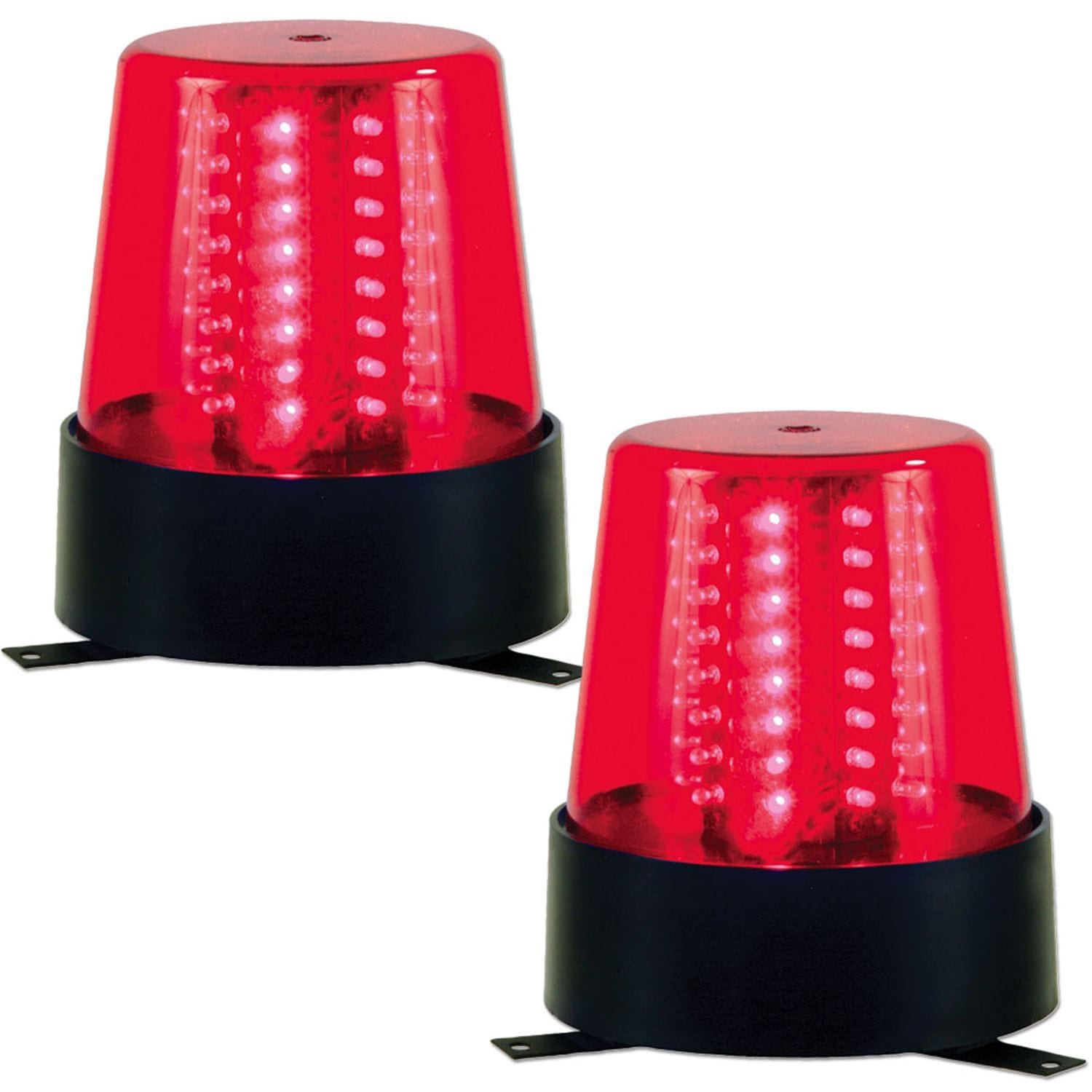 ADJ American DJ Professional B6RLED Red Stage Beacon Light 2-Pack - ProSound and Stage Lighting