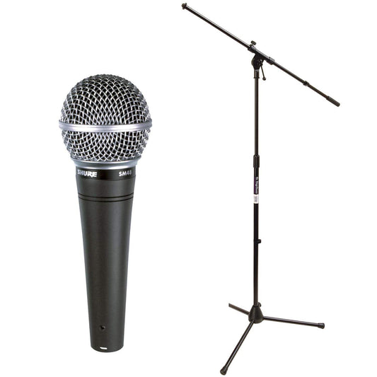 Shure SM48S-LC Dynamic Mic with Switch & Stand Pack - ProSound and Stage Lighting