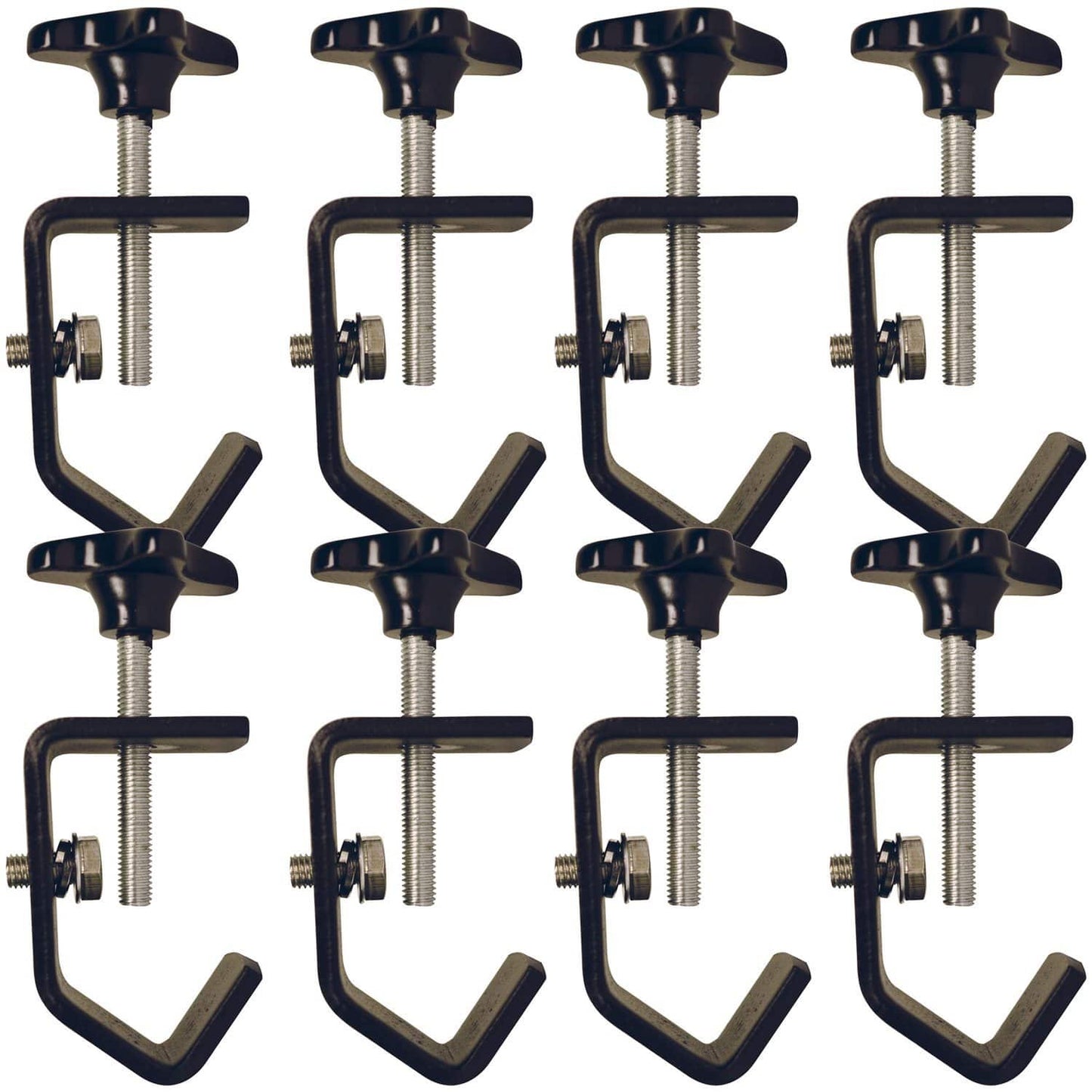 Metal Light Duty C-Clamp For Truss 8-Pack - ProSound and Stage Lighting