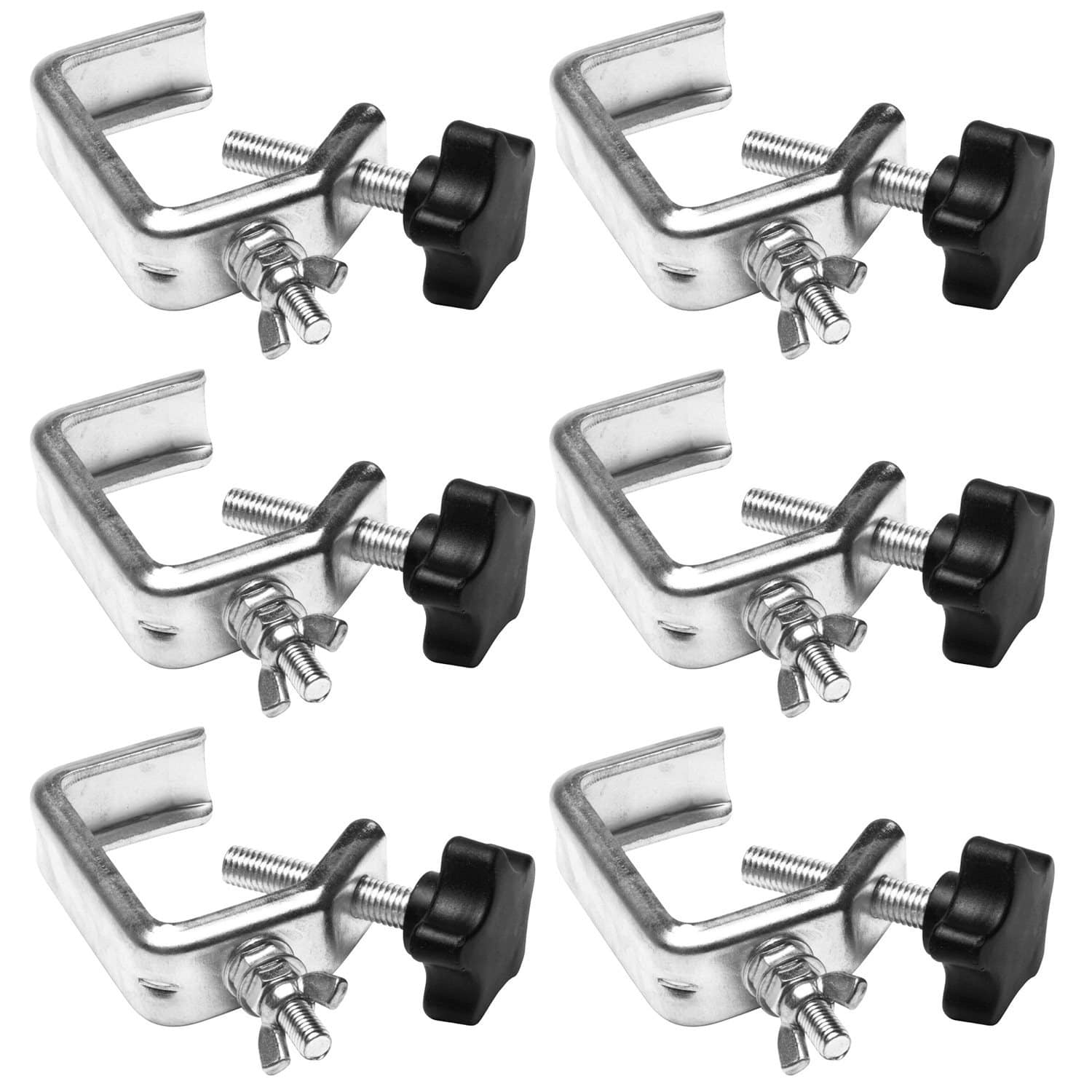 6 Pack Of Lighting Baby Clamps for Truss - ProSound and Stage Lighting