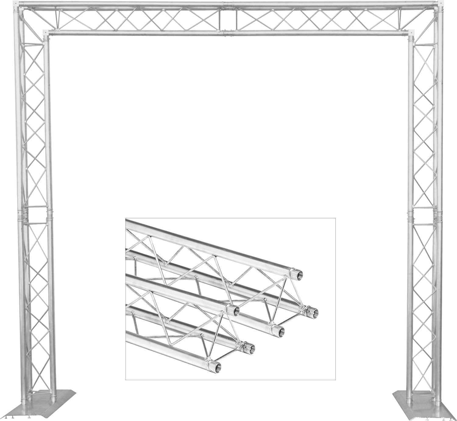 Global Truss Mini Truss System1 with 2x 1M Truss Extensions - ProSound and Stage Lighting