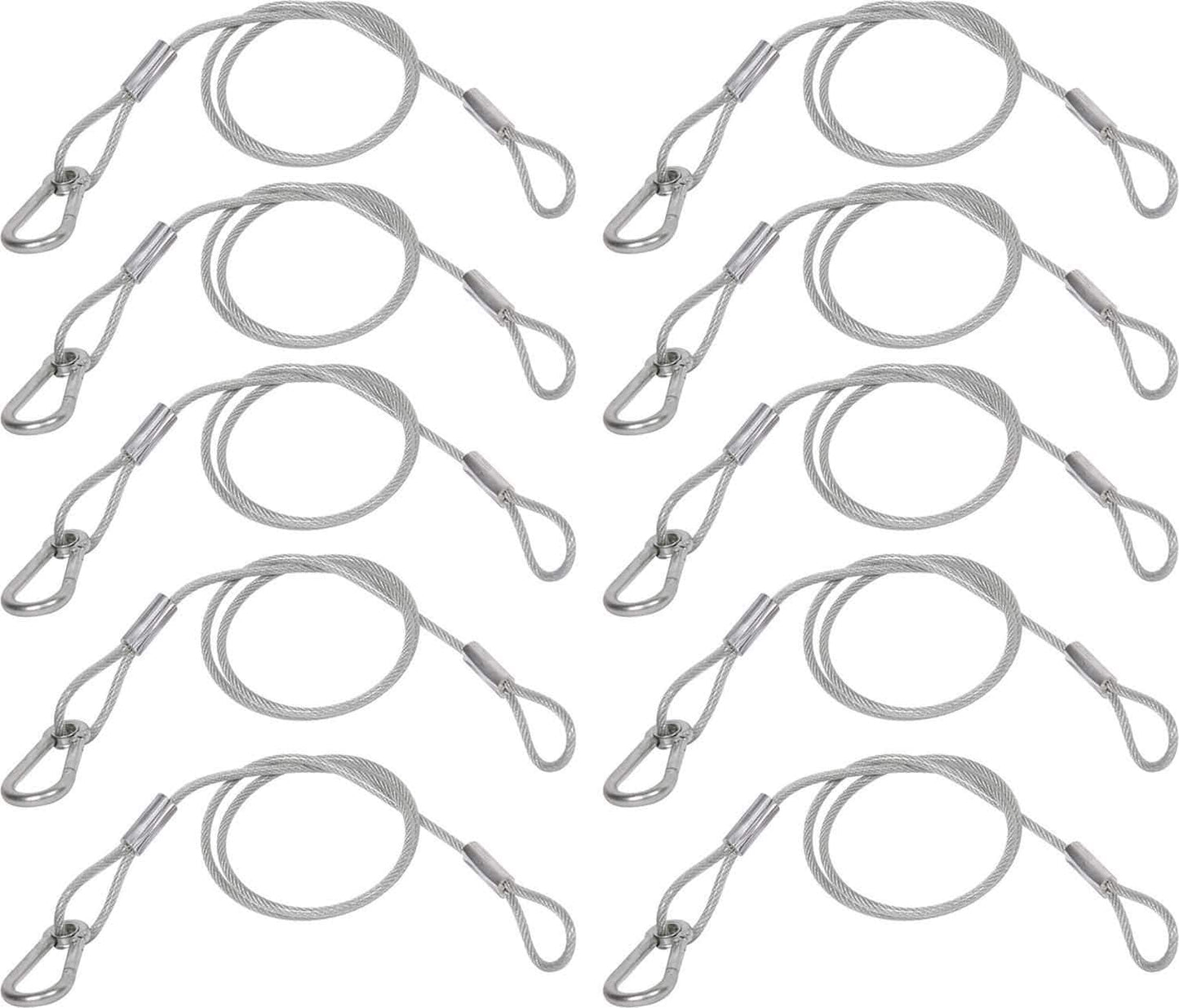 Solena Professional Lighting Safety Cable 10-Pack - ProSound and Stage Lighting