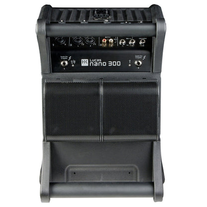 HK Audio Lucas Nano 300 Powered PA with Shure BLX24 PG58 Wireless Mic System - ProSound and Stage Lighting