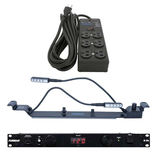 Furman Rack Mount Power Conditioner Pack with SS6B Power Block & Lights - ProSound and Stage Lighting