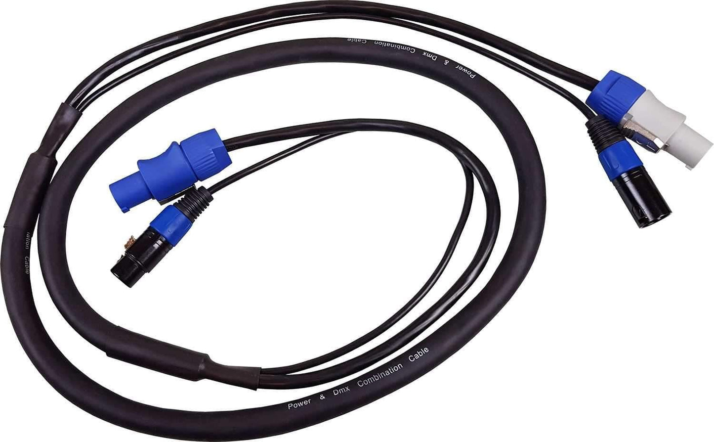 Blizzard 6 Ft PowerCon 3-Pin DMX Combo Cable Pair - ProSound and Stage Lighting