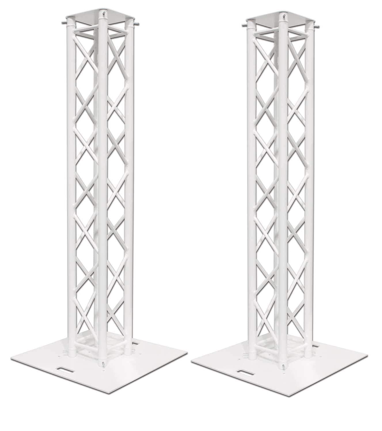 Global Truss White Lighting Truss 9.84 Ft F34 Dual Totem System - ProSound and Stage Lighting