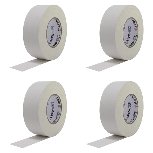 PRO White Gaffers Stage Tape 4-Pack 2" x 55Yds - PSSL ProSound and Stage Lighting