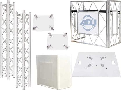 ADJ American DJ Pro Event Table with 6.56Ft White Truss Totems - ProSound and Stage Lighting