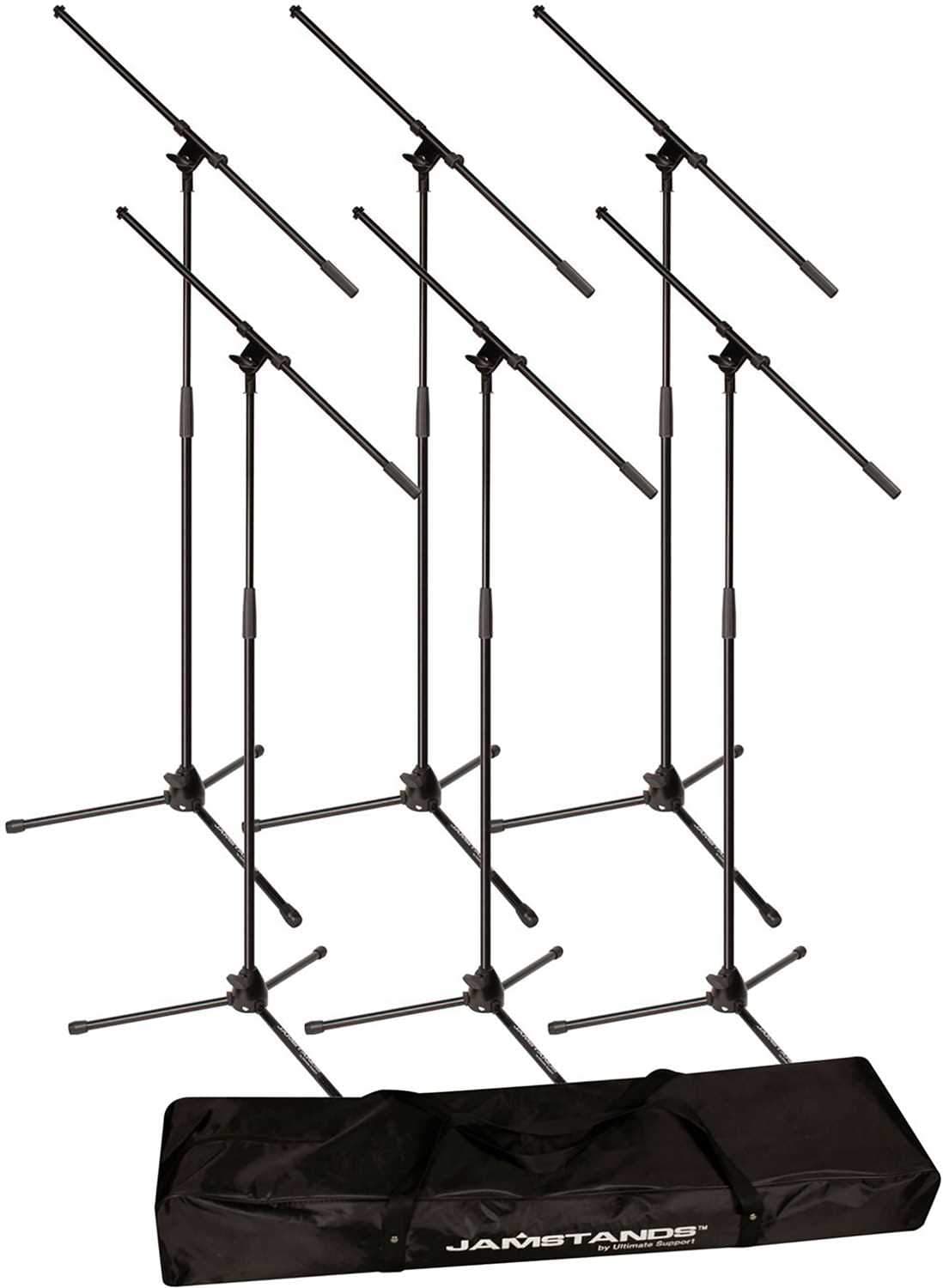 Jamstand Tripod Mic Stand 6-Pack with MC1 Mic Clips - ProSound and Stage Lighting