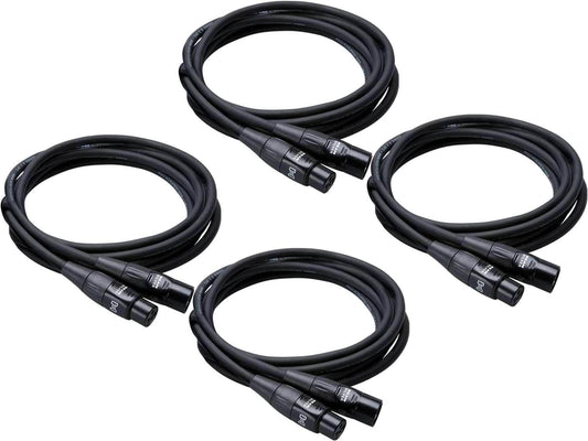 Hosa HMIC-005 5Ft Rean XLR Mic Cable 4-Pack - ProSound and Stage Lighting