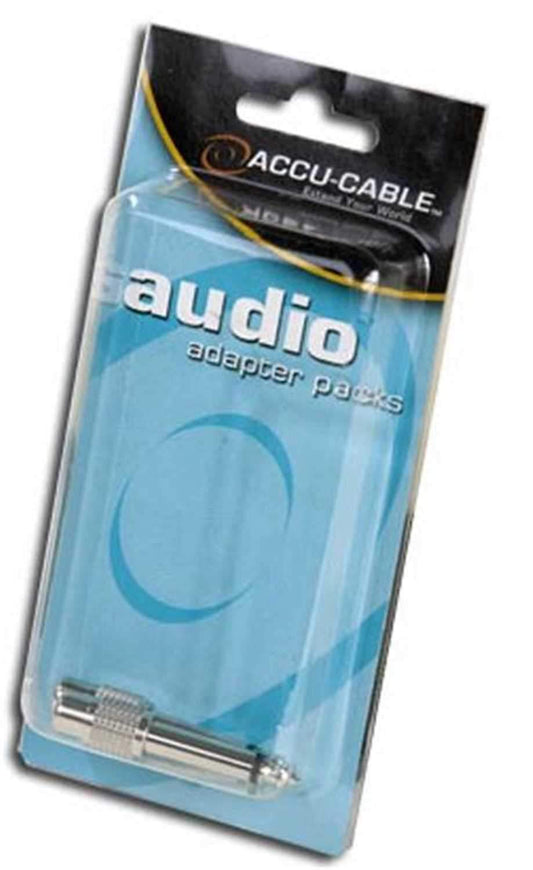 Accu-Cable ACQMRCAF Male 1/4 To Female Rca Adapter - ProSound and Stage Lighting