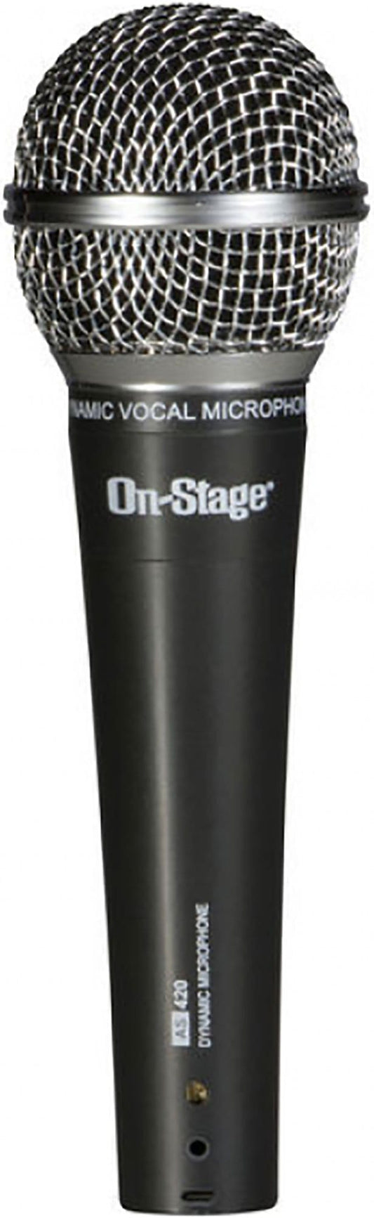 On Stage AS420V2 Dynamic Handheld Microphone - PSSL ProSound and Stage Lighting